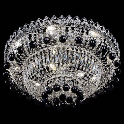 Люстра Хрустальный каскад №3 Шар черная в Сочи Гусь Хрустальный