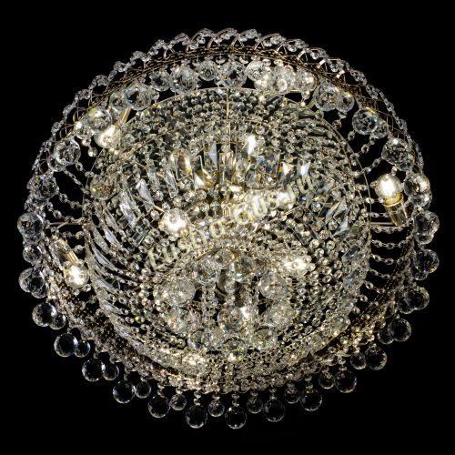 Люстра Хрустальный каскад №3 Шар 700 мм в Сочи Гусь Хрустальный