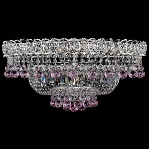 Люстра Хрустальный каскад №3 Шар розовая в Сочи Люстра Хрустальный каскад №3 Шар розовая в Сочи