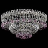 Люстра Хрустальный каскад №3 Шар розовая в Сочи Люстра Хрустальный каскад №3 Шар розовая в Сочи