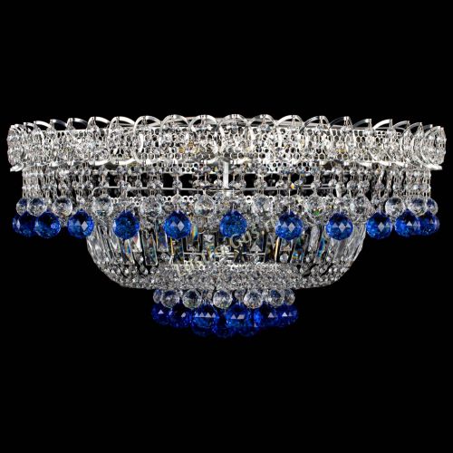 Люстра Хрустальный каскад №3 Шар синяя в Сочи Люстра Хрустальный каскад №3 Шар синяя в Сочи