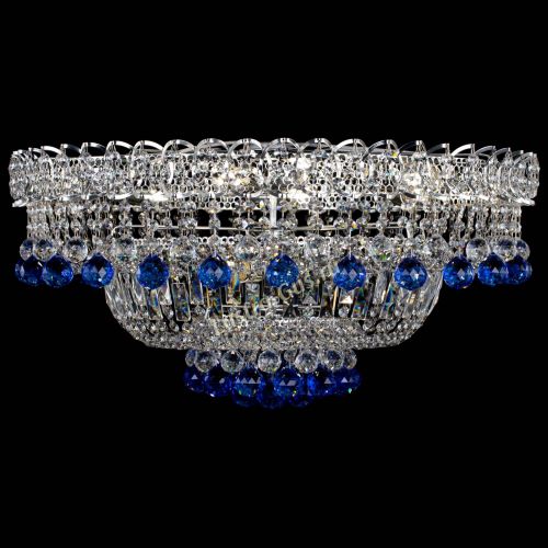Люстра Хрустальный каскад №3 Шар синяя в Сочи Гусь Хрустальный
