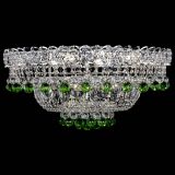 Люстра Хрустальный каскад №3 Шар зеленая в Сочи