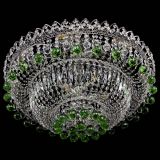Люстра Хрустальный каскад №3 Шар зеленая в Сочи