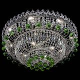 Люстра Хрустальный каскад №3 Шар зеленая в Сочи