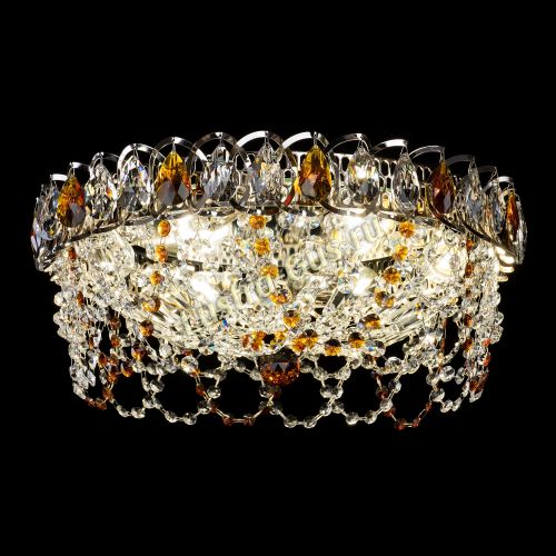 Люстра Хрустальный Каскад Ажур чайный в Сочи Гусь Хрустальный