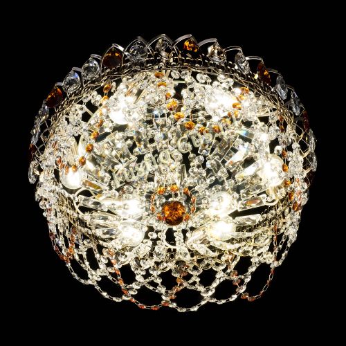 Люстра Хрустальный Каскад Ажур чайный в Сочи Гусь Хрустальный