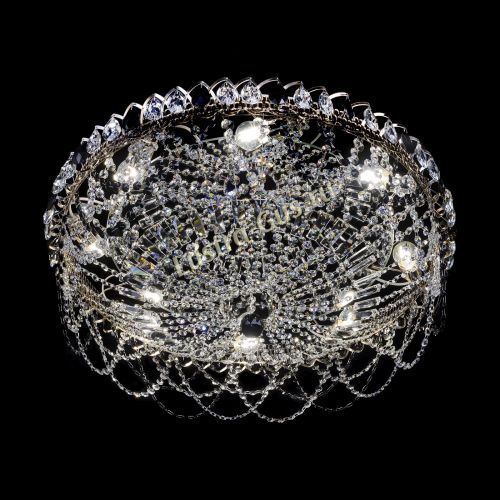 Люстра Каскад Ажур 700 мм черный в Сочи Гусь Хрустальный