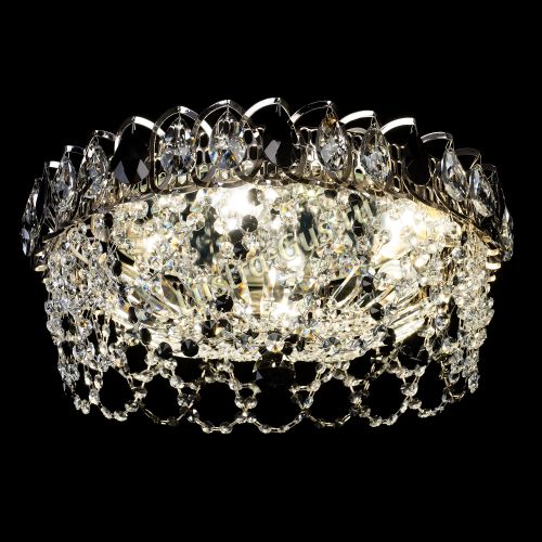 Люстра Хрустальный Каскад Ажур черный в Сочи Гусь Хрустальный