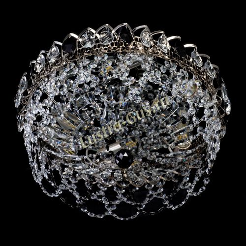 Люстра Хрустальный Каскад Ажур черный в Сочи Гусь Хрустальный