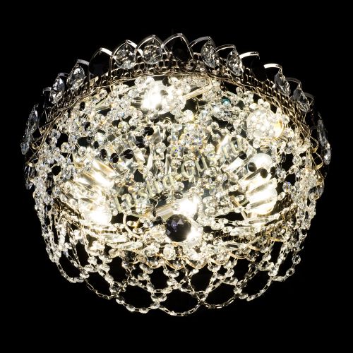 Люстра Хрустальный Каскад Ажур черный в Сочи Гусь Хрустальный