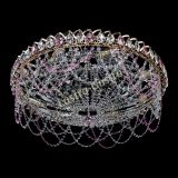 Люстра Каскад Ажур 700 мм розовый в Сочи Люстра Каскад Ажур 700 мм розовый в Сочи