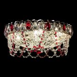 Люстра Хрустальный Каскад Ажур красный в Сочи