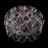 Люстра Хрустальный Каскад Ажур красный в Сочи