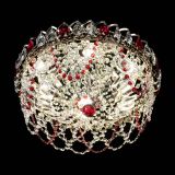 Люстра Хрустальный Каскад Ажур красный в Сочи