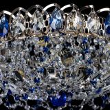 Люстра Хрустальный Каскад Ажур синий в Сочи