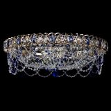 Люстра Каскад Ажур 700 мм синий в Сочи