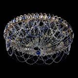 Люстра Каскад Ажур 700 мм синий в Сочи