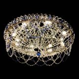 Люстра Каскад Ажур 700 мм синий в Сочи