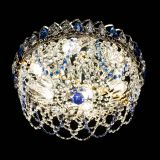 Люстра Хрустальный Каскад Ажур синий в Сочи