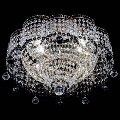 Люстра Камелия №4 черная в Сочи Гусь Хрустальный