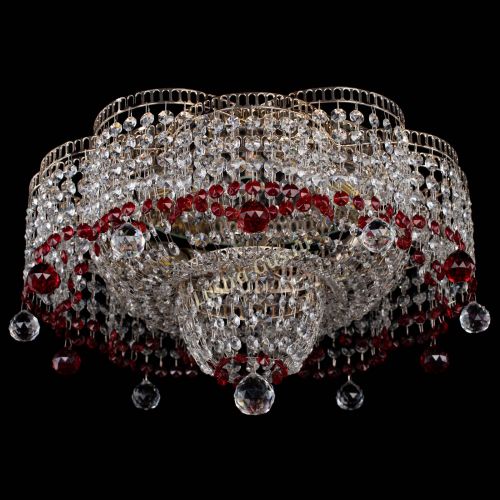 Люстра Камелия №4 красная в Сочи Гусь Хрустальный