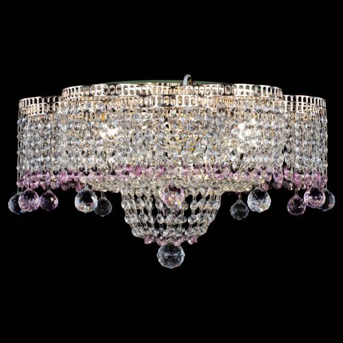 Люстра Камелия №4 розовая в Сочи Гусь Хрустальный