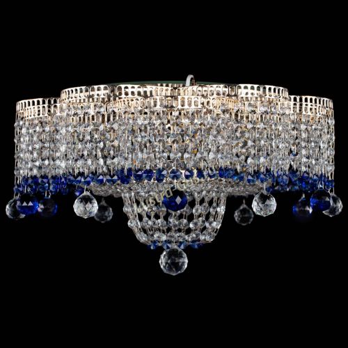 Люстра Камелия №4 синяя в Сочи Гусь Хрустальный