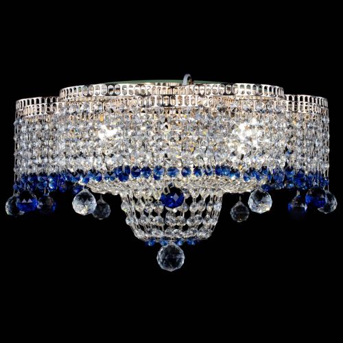 Люстра Камелия №4 синяя в Сочи Гусь Хрустальный