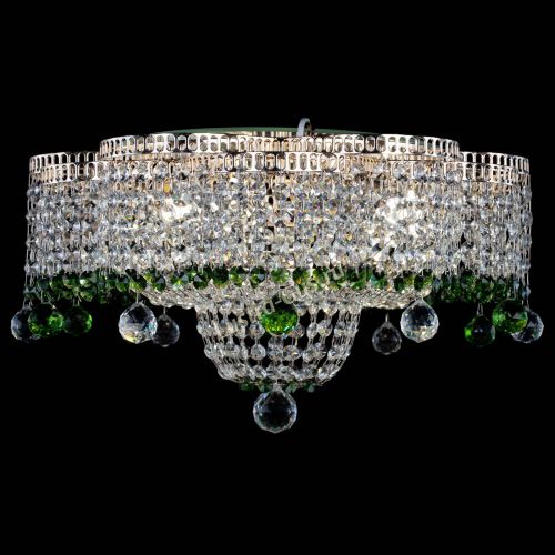 Люстра Камелия №4 зеленая в Сочи Гусь Хрустальный
