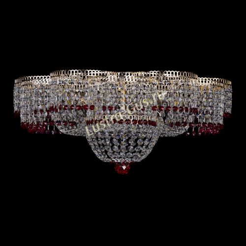 Люстра Камелия №1 красная в Сочи Гусь Хрустальный