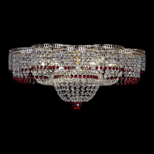 Люстра Камелия №1 красная в Сочи Гусь Хрустальный