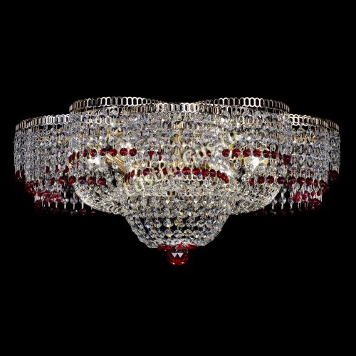 Люстра Камелия №1 красная в Сочи Гусь Хрустальный