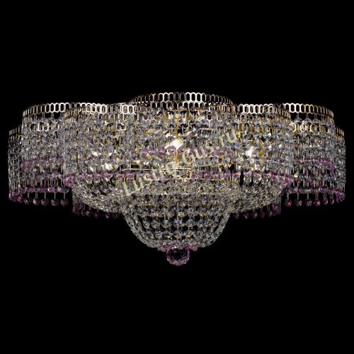 Люстра Камелия №1 розовая в Сочи Гусь Хрустальный