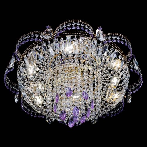 Люстра Камея №1 фиолетовая в Сочи Гусь Хрустальный