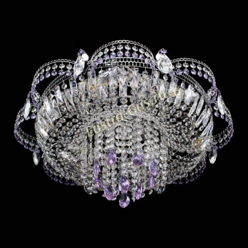 Люстра Камея №1 фиолетовая в Сочи Гусь Хрустальный