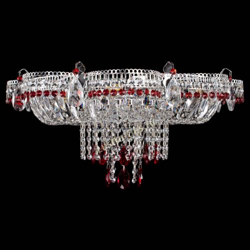 Люстра Камея №1 красная в Сочи Гусь Хрустальный