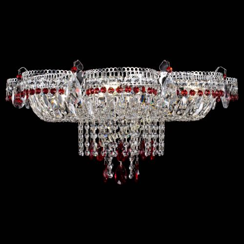 Люстра Камея №1 красная в Сочи Гусь Хрустальный