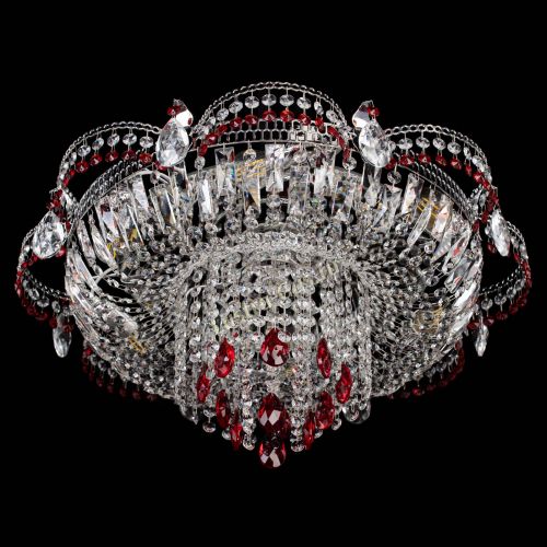 Люстра Камея №1 красная в Сочи Гусь Хрустальный