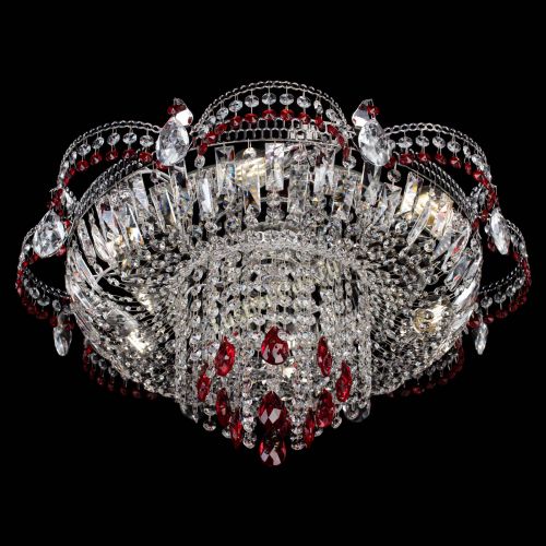 Люстра Камея №1 красная в Сочи Гусь Хрустальный