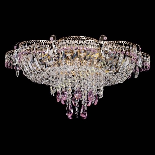Люстра Камея №1 розовая в Сочи Гусь Хрустальный