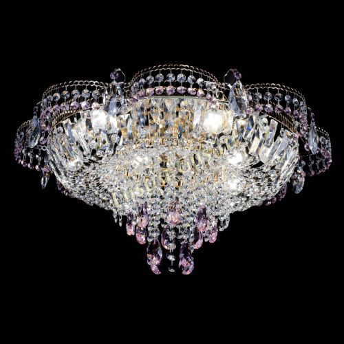 Люстра Камея №1 розовая в Сочи Гусь Хрустальный