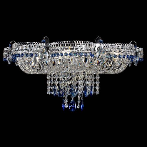 Люстра Камея №1 синяя в Сочи Гусь Хрустальный