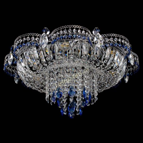 Люстра Камея №1 синяя в Сочи Гусь Хрустальный