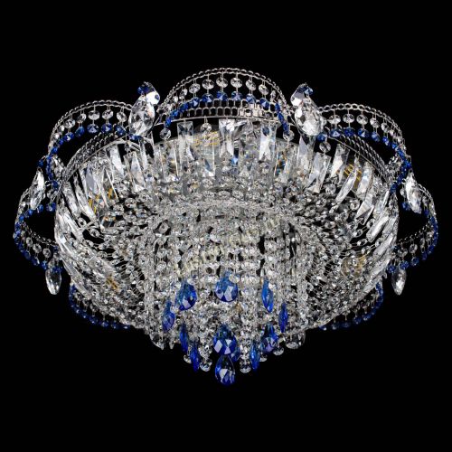 Люстра Камея №1 синяя в Сочи Гусь Хрустальный