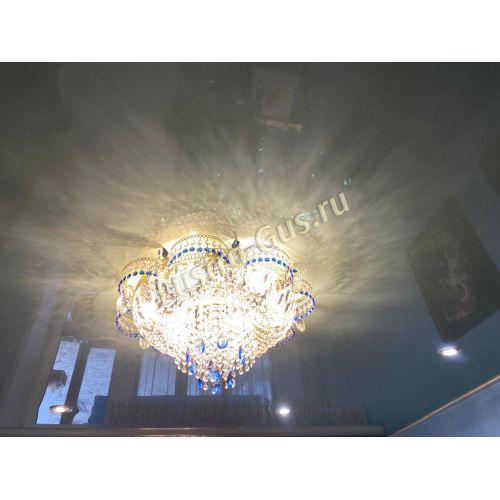 Люстра Камея №1 синяя в Сочи Гусь Хрустальный