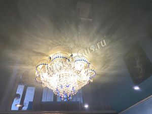 Люстра Камея №1 синяя в Сочи отзыв и фото покупателя