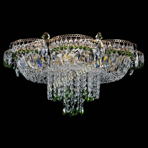 Люстра Камея №1 зеленая в Сочи Гусь Хрустальный