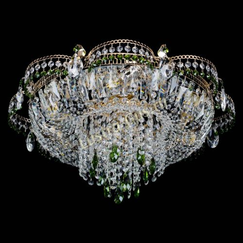 Люстра Камея №1 зеленая в Сочи Гусь Хрустальный