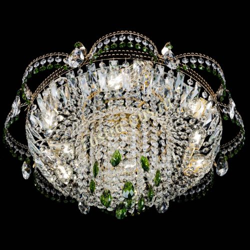 Люстра Камея №1 зеленая в Сочи Гусь Хрустальный